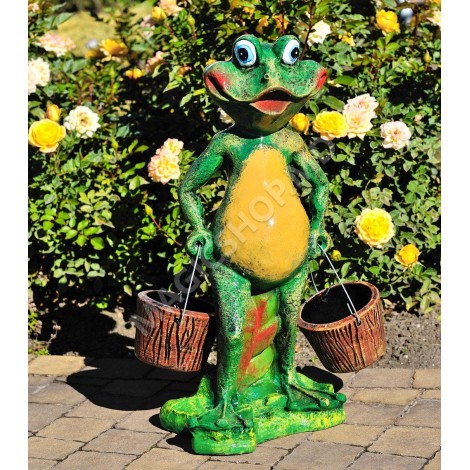 Садовая фигурка Cera Лягушка с ведрами